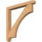 Ekena Millwork Westlake Arts and Crafts Smooth Bracket w/ Offset Brace, Western Red Cedar, 5 1/2"W x 44"D x 44"H BKT0604X44X44WTL03SWR - alternate 1
